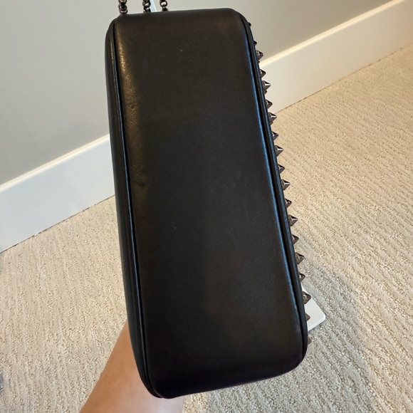 Christian Louboutin Triloubi Small Shoulder Bag Calf Leather Black - Picture 4 of 16